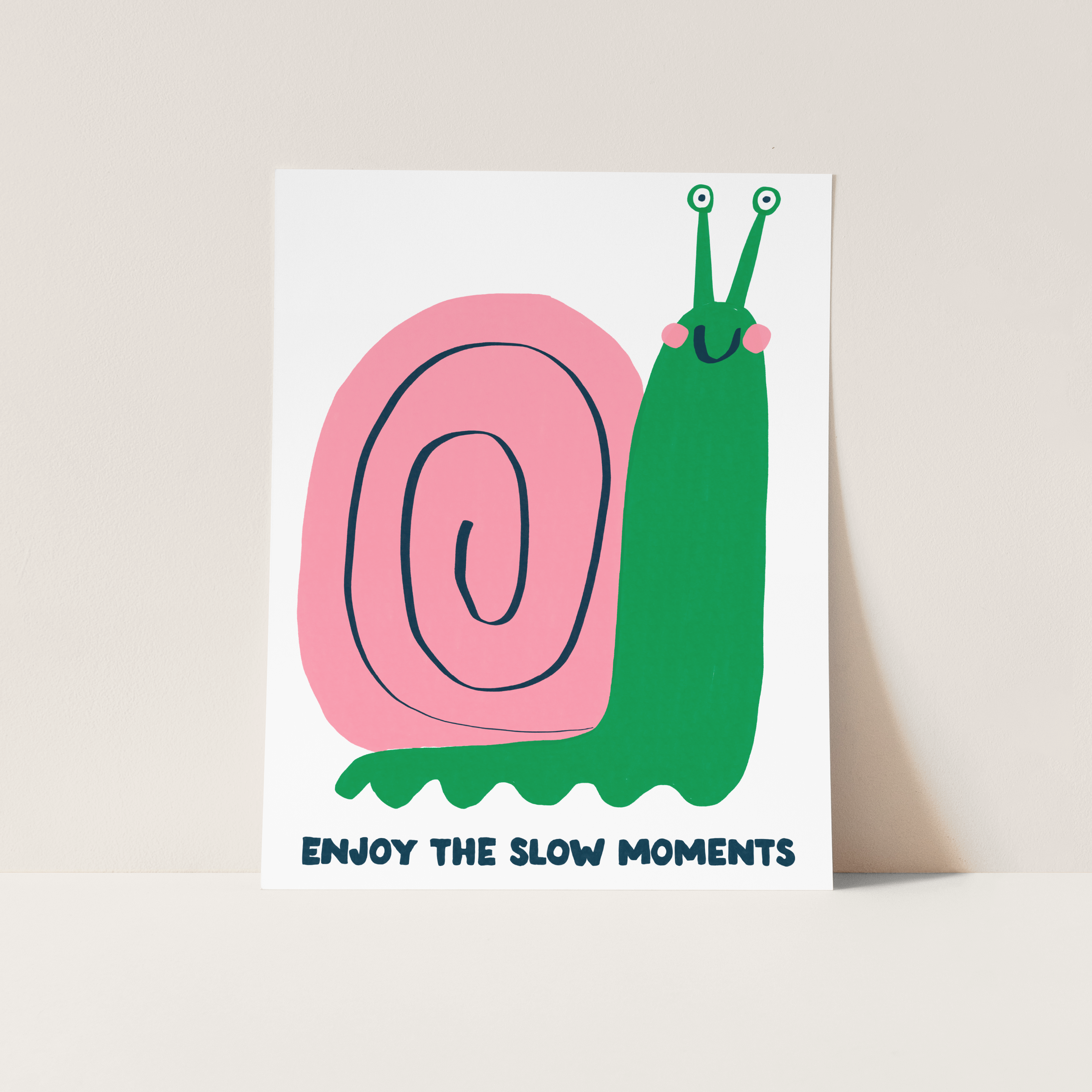 Enjoy the Slow Moments Snail Print