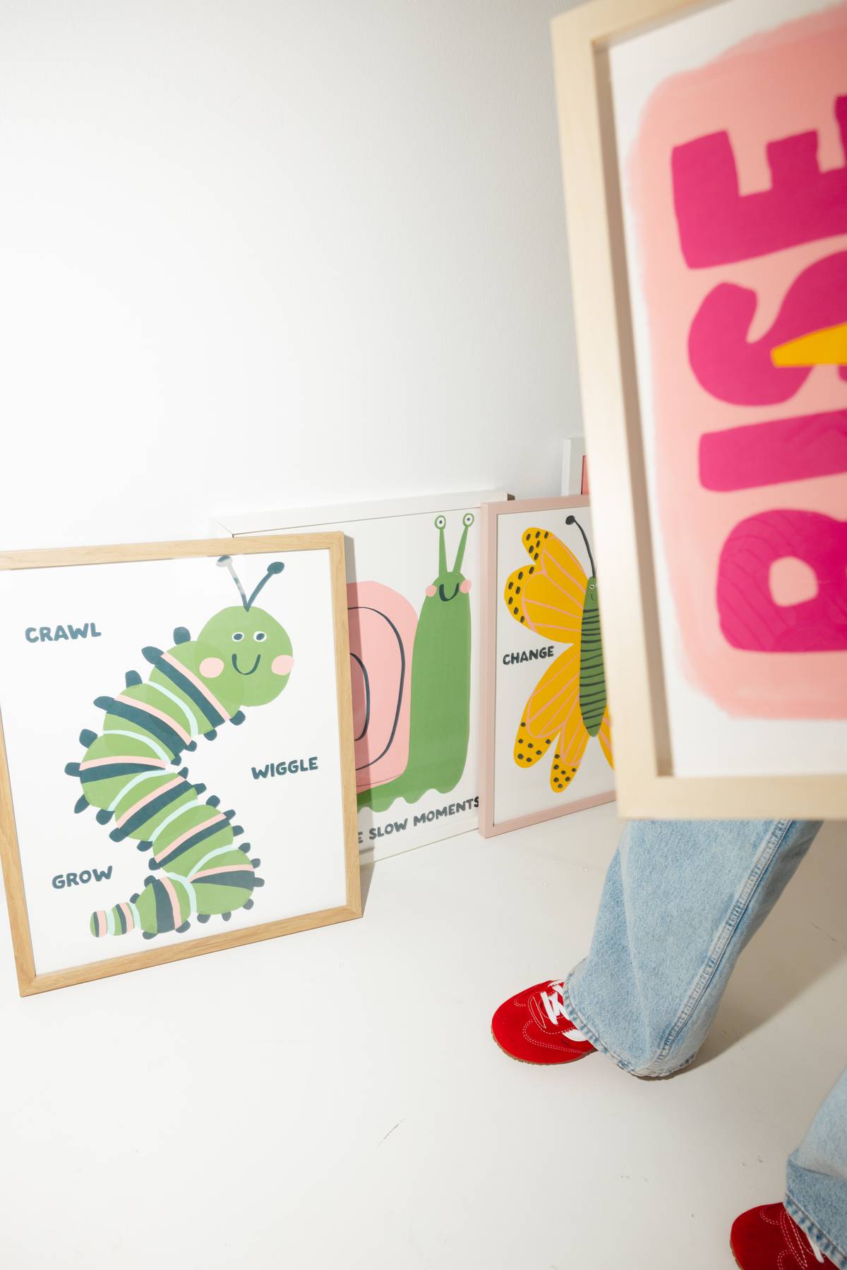 Crawl Wiggle Grow Caterpillar Print