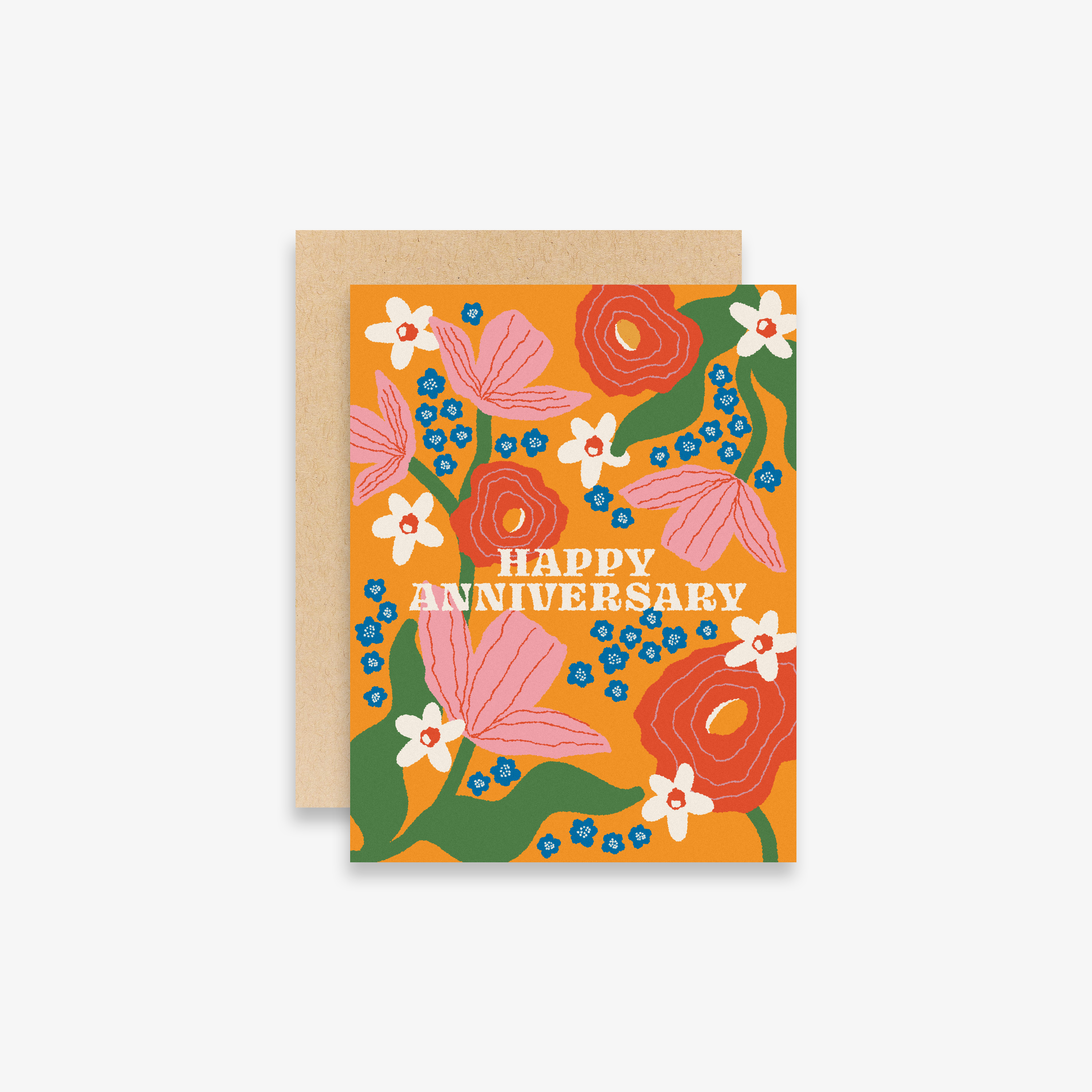 Happy Anniversary Floral Card
