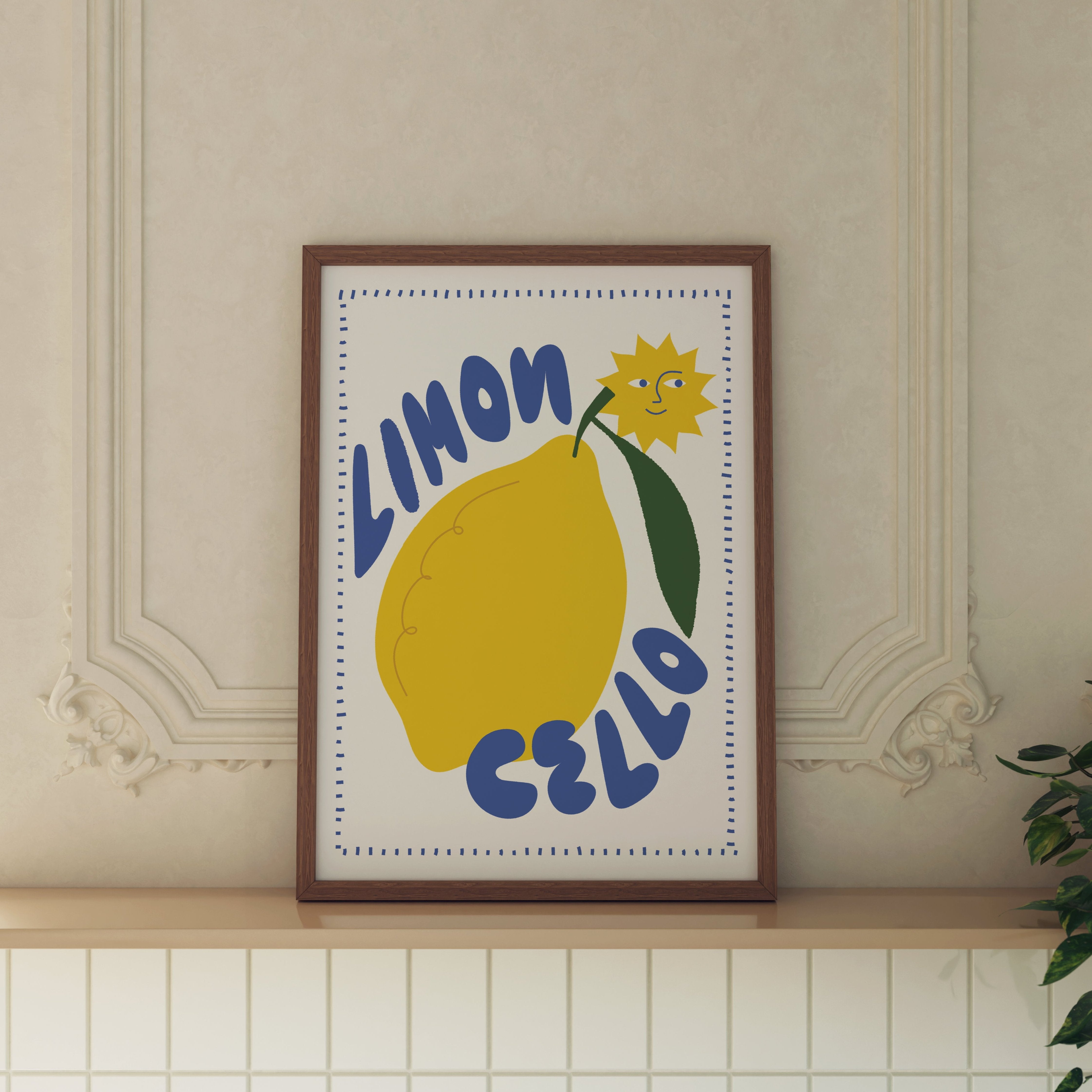 Limoncello Lemon Print