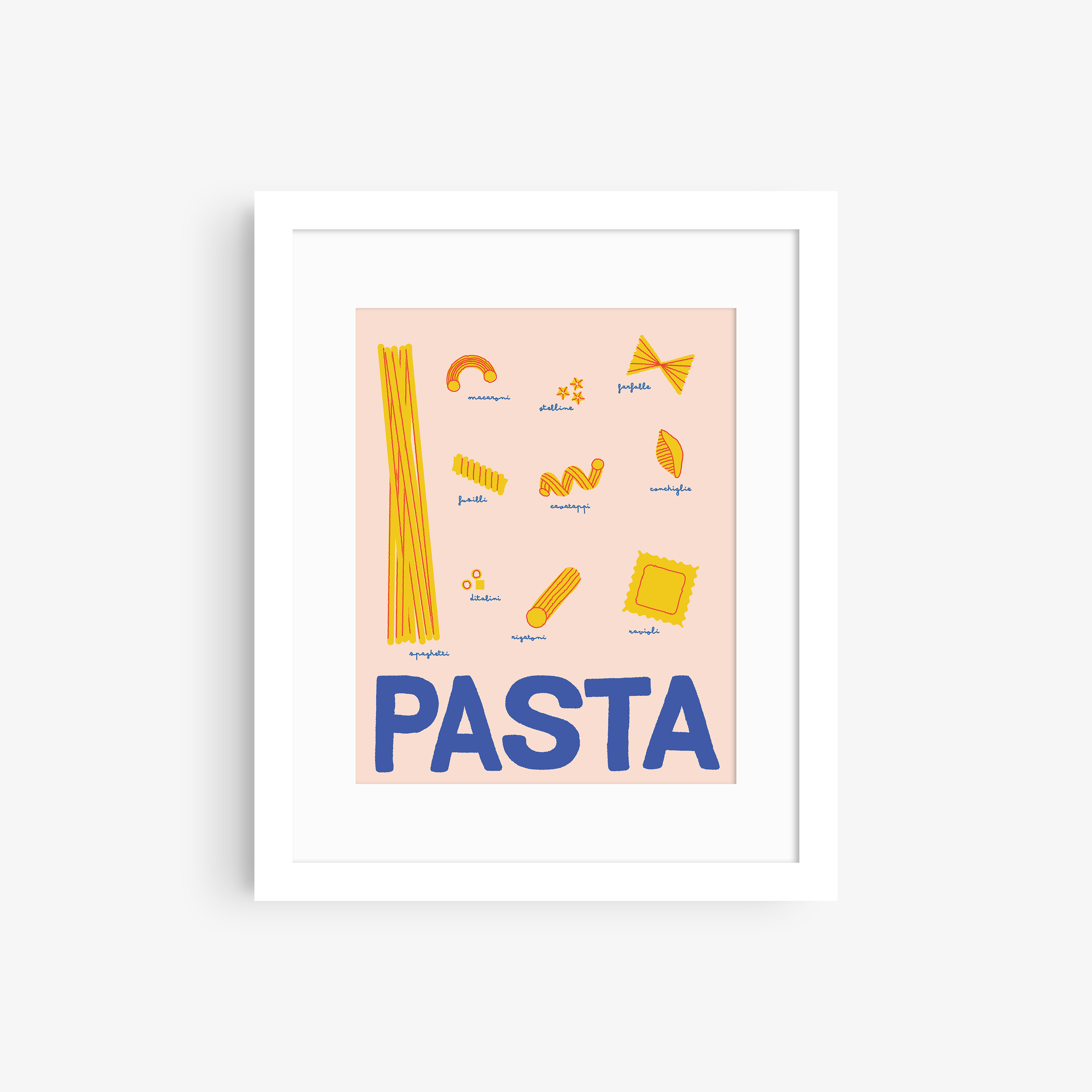 Pasta Infographic Print