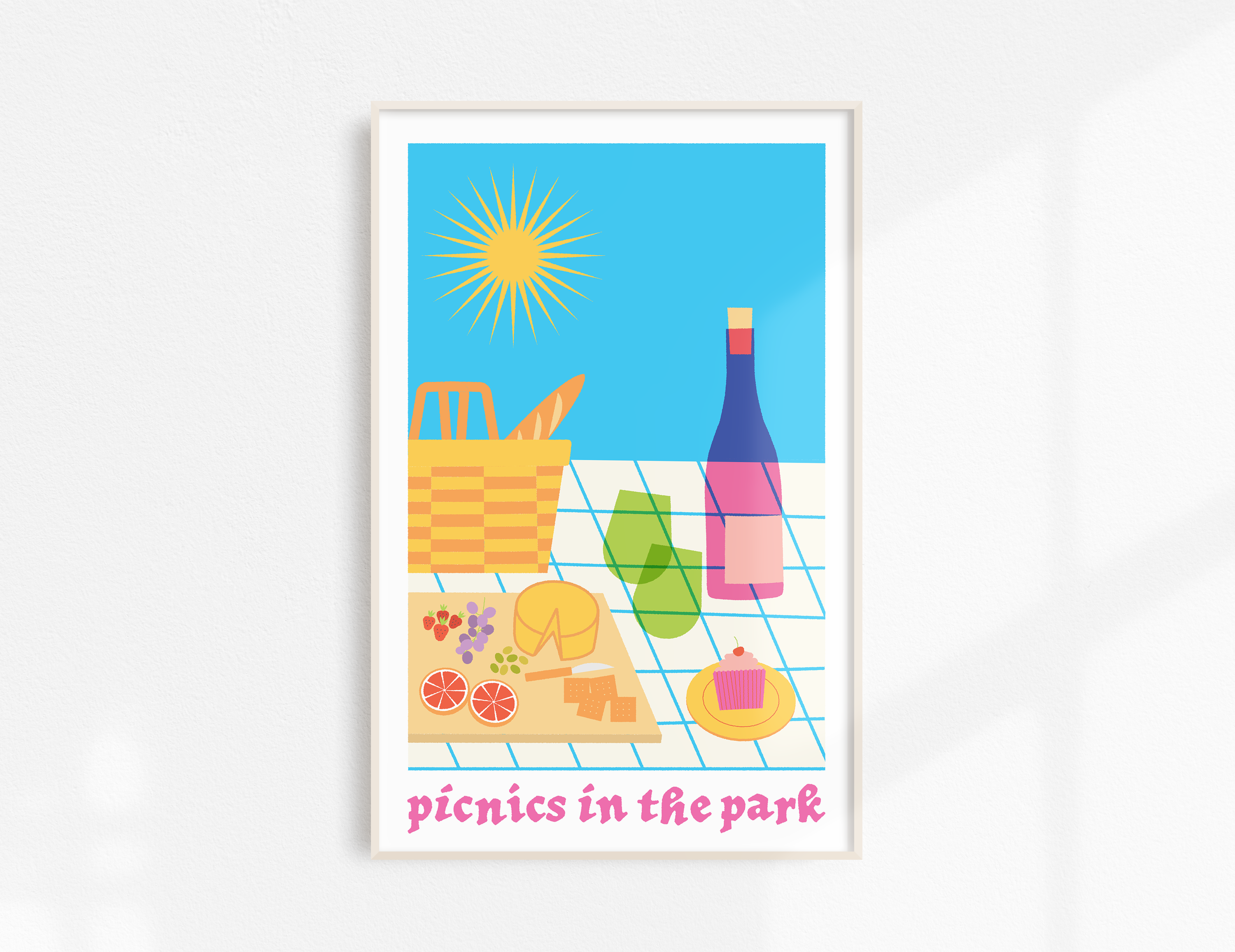 Picnics In The Park Print