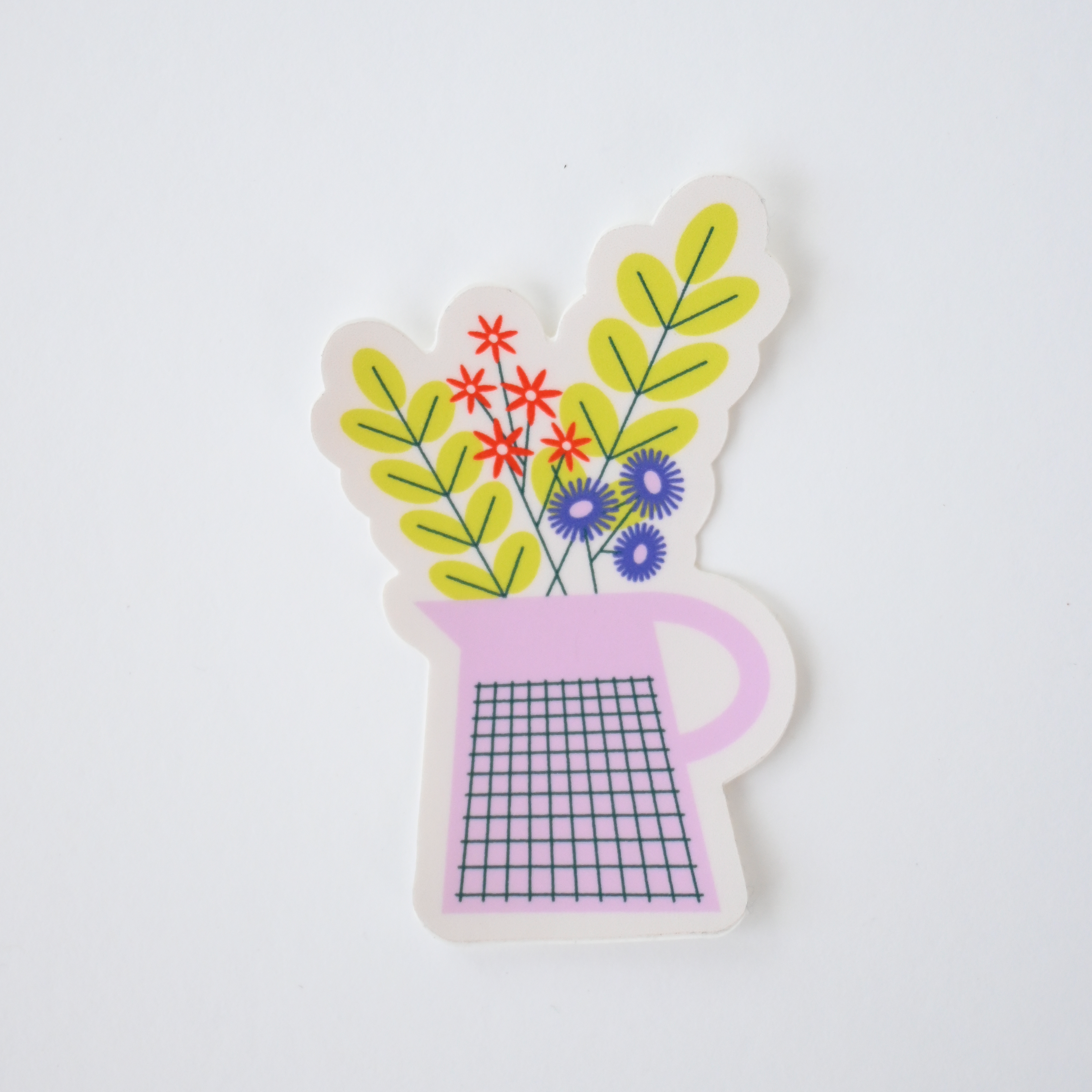Watering Can With Flowers Sticker