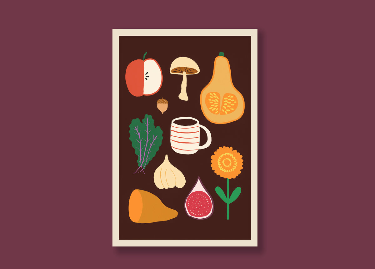 Autumn Produce Print