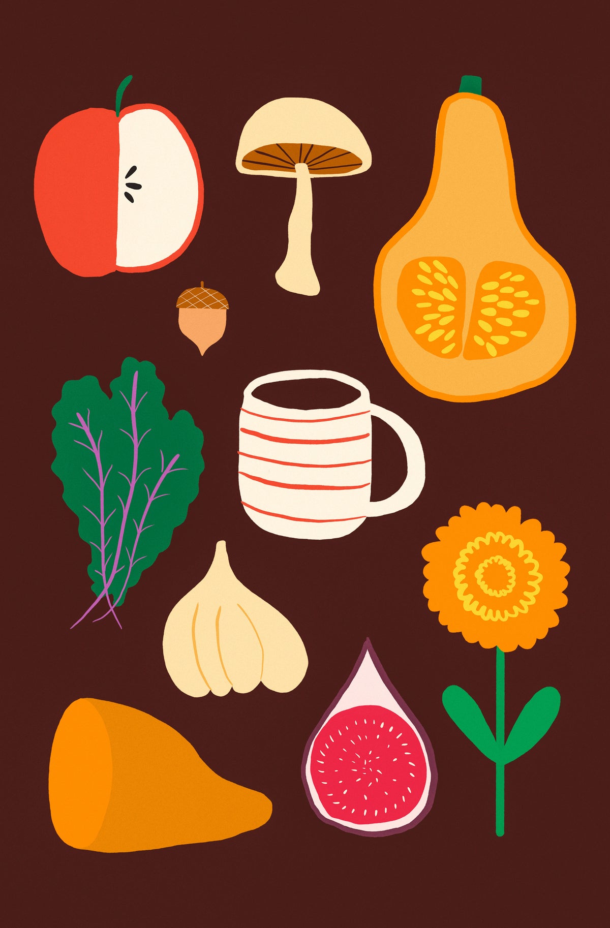 Autumn Produce Print