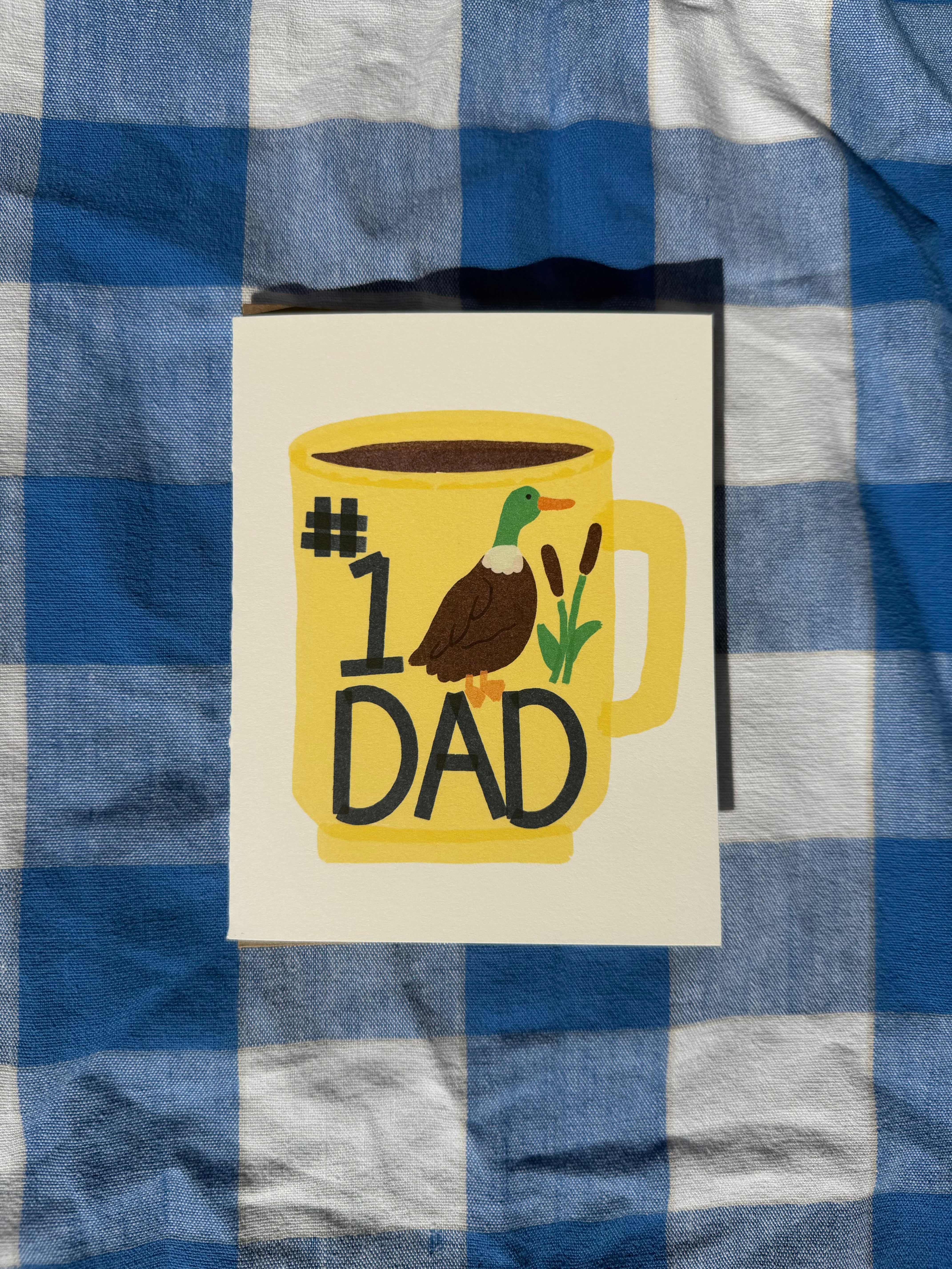 #1 Dad Father’s Day Card