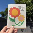 You Helped Me Grow Card