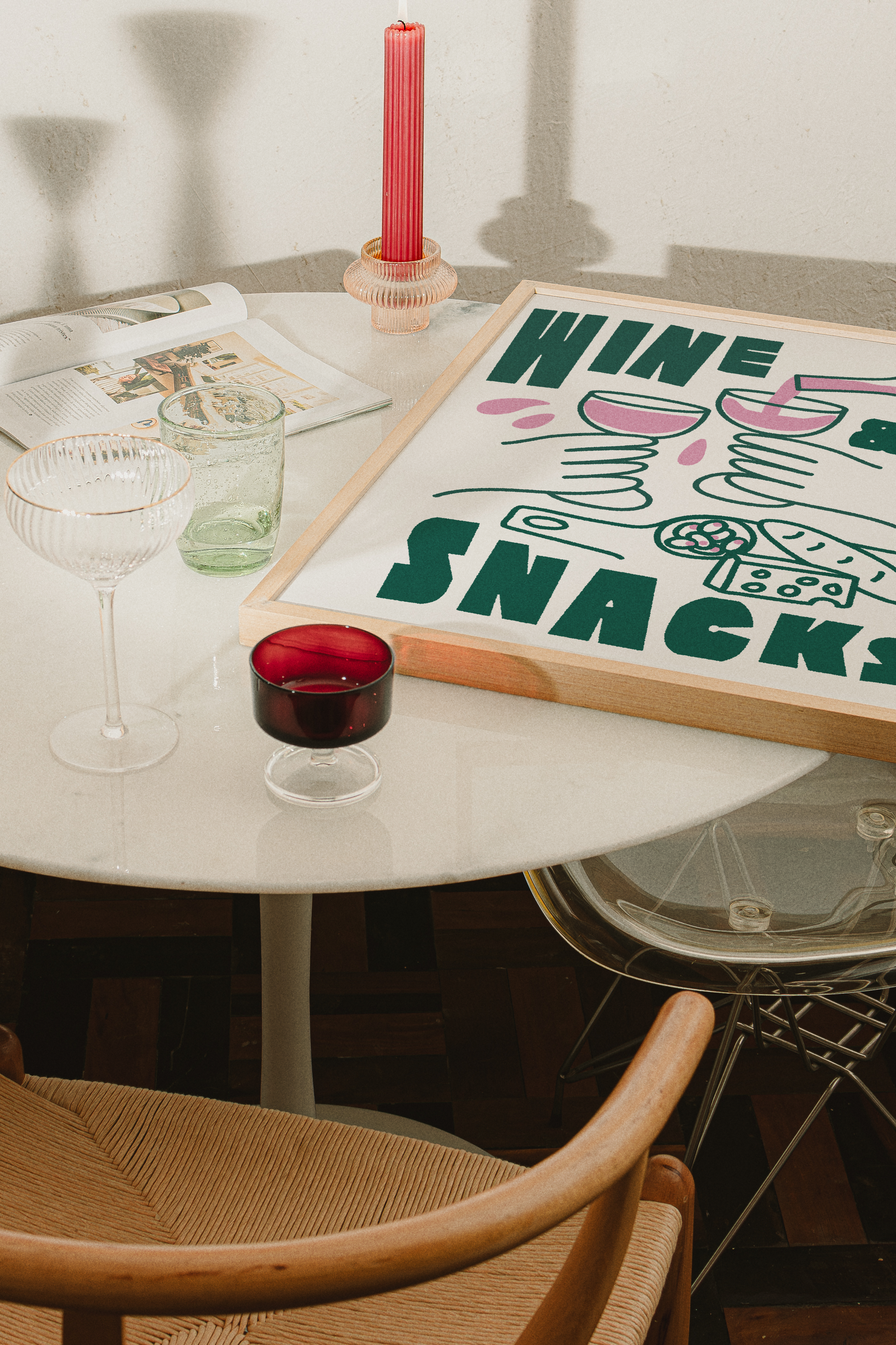 Wine & Snacks Print