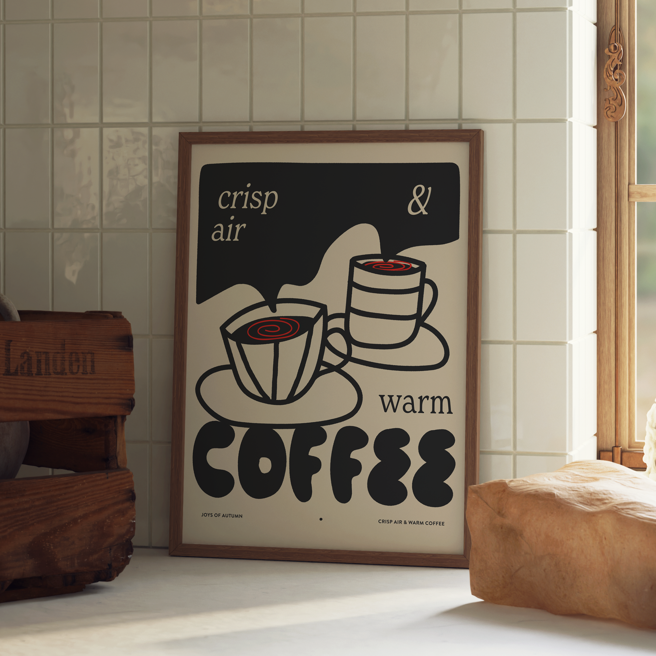 Crisp Air & Warm Coffee Print