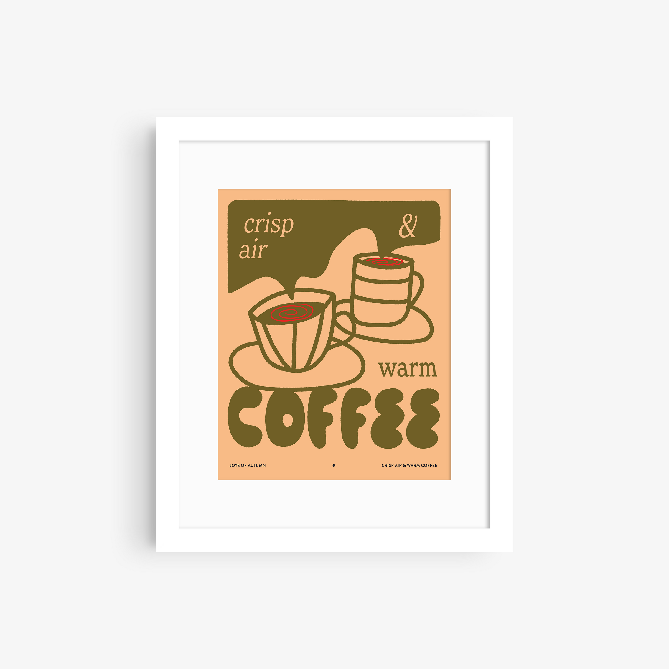 Crisp Air & Warm Coffee Print