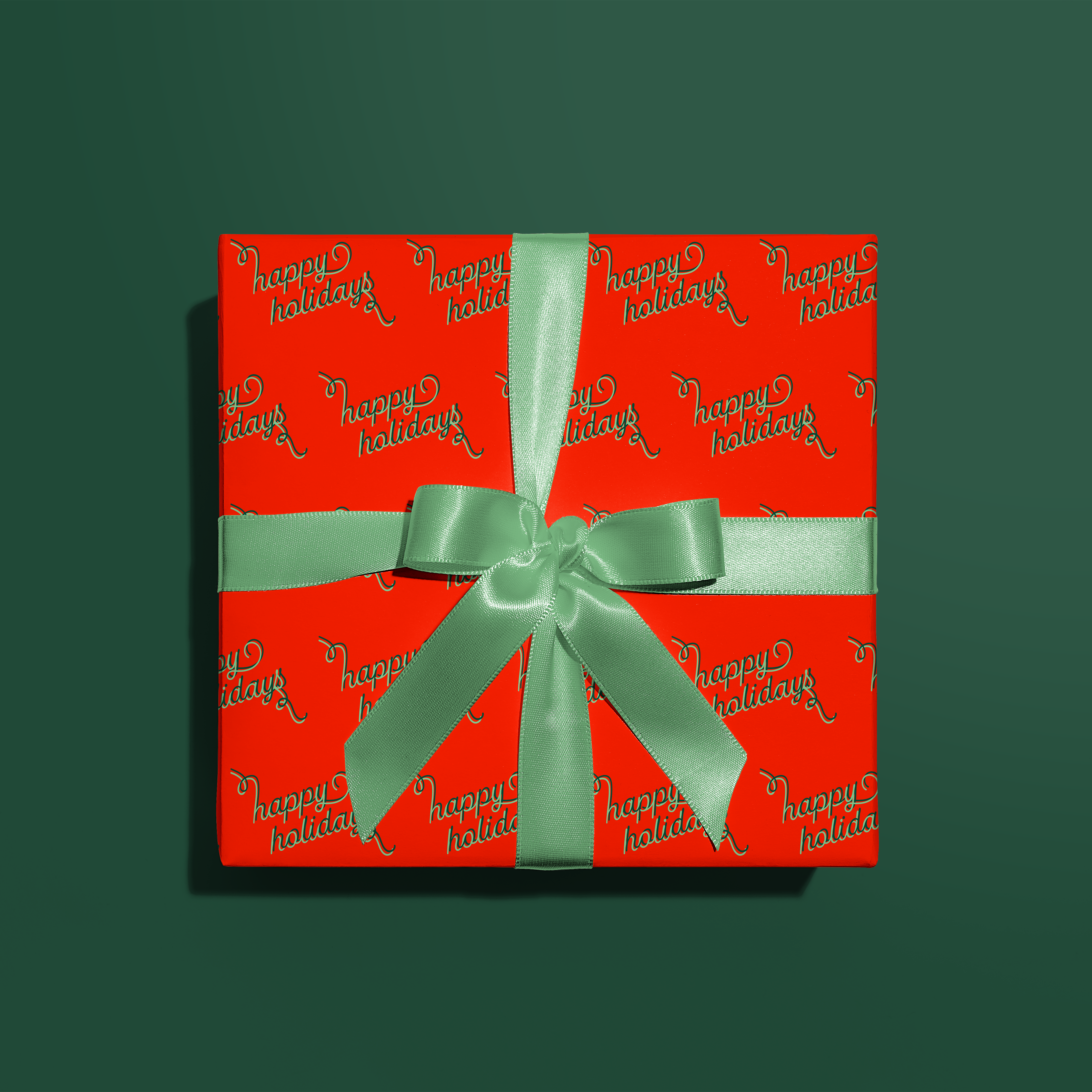 Happy Holidays Gift Wrap